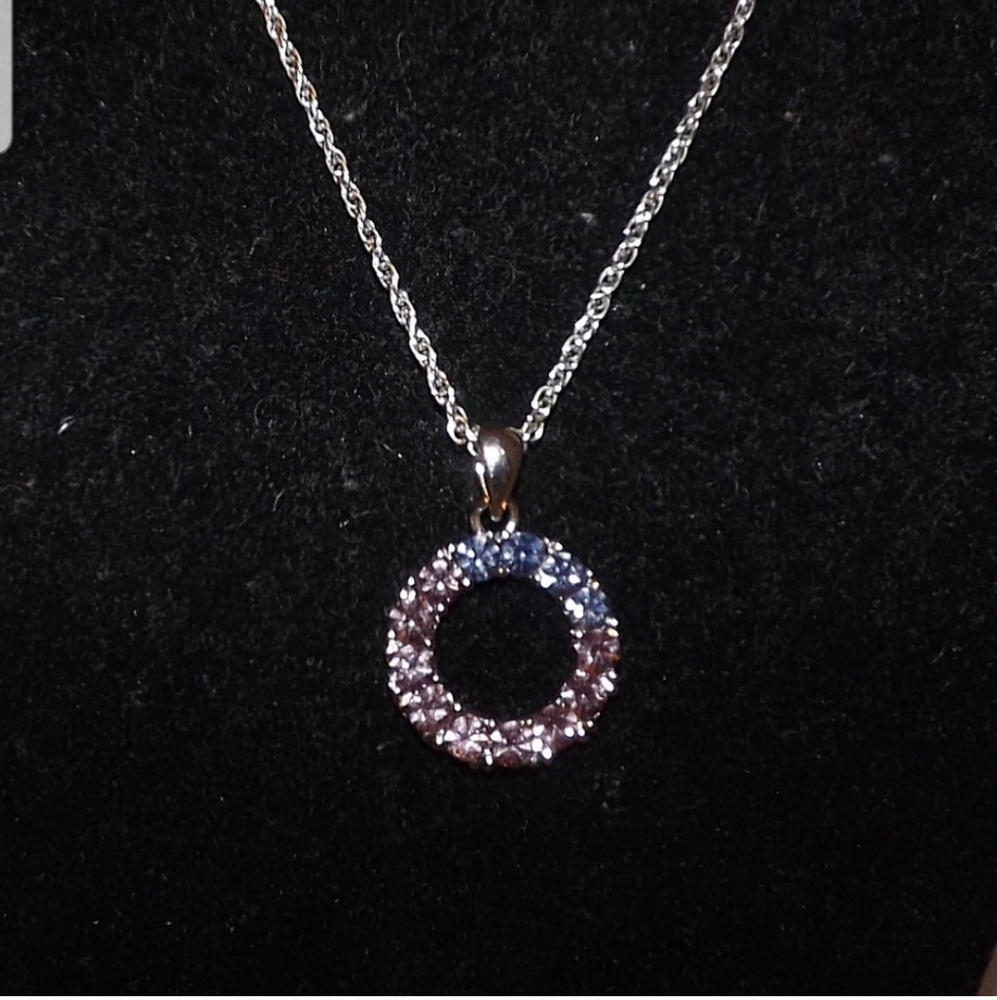 Multicolor O Circle Monogram Rainbow Rhinestones - image 2